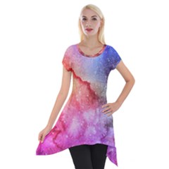 Unicorn Clouds Short Sleeve Side Drop Tunic by ConteMonfrey