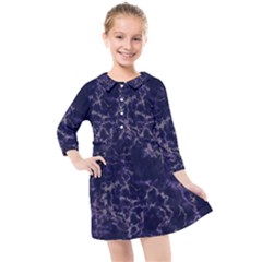 Ocean Storm Kids  Quarter Sleeve Shirt Dress by ConteMonfrey