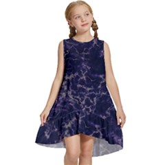 Ocean Storm Kids  Frill Swing Dress by ConteMonfrey