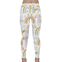 Unicorns, Hearts And Rainbows Classic Yoga Leggings by ConteMonfrey