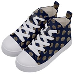 Cute Sea Shells  Kids  Mid-top Canvas Sneakers by ConteMonfrey