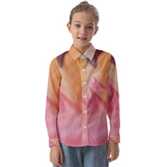 Gradient Orange, Purple, Pink Kids  Long Sleeve Shirt by ConteMonfrey