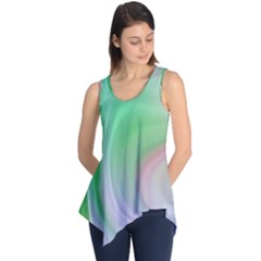 Gradient Green Blue Sleeveless Tunic by ConteMonfrey