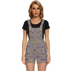 Pattern Armenian Birds Short Overalls by Gohar