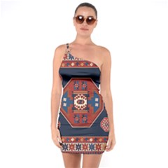 Armenian Carpet One Soulder Bodycon Dress by Gohar