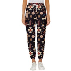 Carpet-symbols Cropped Drawstring Pants by Gohar