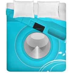 Blue Washing Machine, Electronics Duvet Cover Double Side (california King Size)