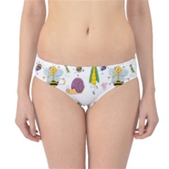 Cute Cartoon Insects Seamless Background Hipster Bikini Bottoms by Jancukart