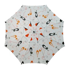 Cartoon Cat Seamless Pattern Graphic Golf Umbrellas by Jancukart