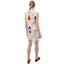 Cartoon Cat Seamless Pattern Graphic Sleeveless Shirt Dress View2