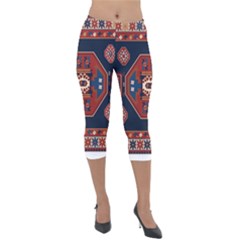 Armenian Carpet Lightweight Velour Capri Leggings  by Gohar