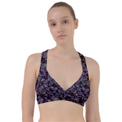 Abstract Collage Random Pattern Sweetheart Sports Bra by dflcprintsclothing