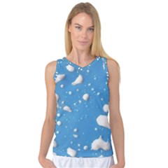 Ice Cream Bubbles Texture Women s Basketball Tank Top by dflcprintsclothing