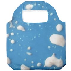 Ice Cream Bubbles Texture Foldable Grocery Recycle Bag by dflcprintsclothing