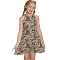 Ornaments Kids  Halter Collar Waist Tie Chiffon Dress View1