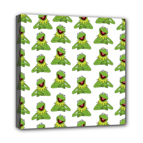 Kermit The Frog Mini Canvas 8  X 8  (stretched) by Valentinaart