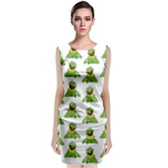 Kermit The Frog Sleeveless Velvet Midi Dress by Valentinaart