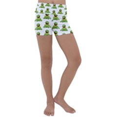 Kermit The Frog Kids  Lightweight Velour Yoga Shorts by Valentinaart