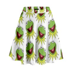 Kermit The Frog High Waist Skirt by Valentinaart