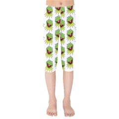 Kermit The Frog Kids  Capri Leggings  by Valentinaart