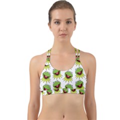 Kermit The Frog Back Web Sports Bra by Valentinaart