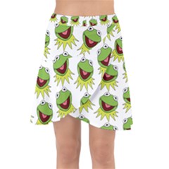 Kermit The Frog Wrap Front Skirt by Valentinaart