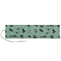 Insects Pattern Roll Up Canvas Pencil Holder (l) by Valentinaart