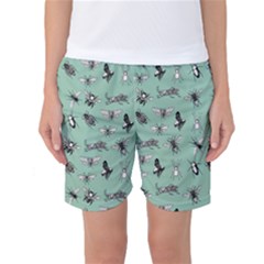 Insects Pattern Women s Basketball Shorts