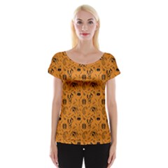 Halloween  Cap Sleeve Top by Valentinaart