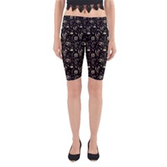 Halloween  Yoga Cropped Leggings by Valentinaart