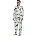 Skull pattern Men s Long Sleeve Velvet Pocket Pajamas Set View3