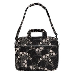 Skull Pattern Macbook Pro 16  Shoulder Laptop Bag by Valentinaart