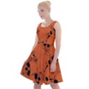 Skull pattern Knee Length Skater Dress View1