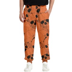 Skull Pattern Men s Elastic Waist Pants by Valentinaart