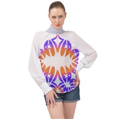 Im Fourth Dimension Space 1 High Neck Long Sleeve Chiffon Top by imanmulyana