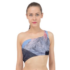 Matterhorn Mountain High Mountains Landscape Spliced Up Bikini Top  by danenraven