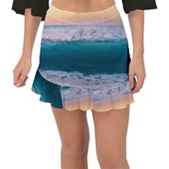 Beach Sea Waves Water Ocean Landscape Nature Fishtail Mini Chiffon Skirt by danenraven
