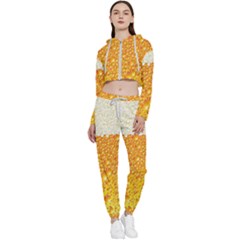 Bubble Beer Cropped Zip Up Lounge Set by artworkshop