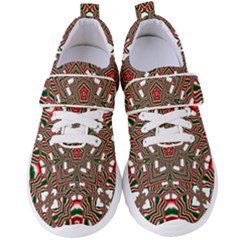 Christmas-kaleidoscope Women s Velcro Strap Shoes by artworkshop