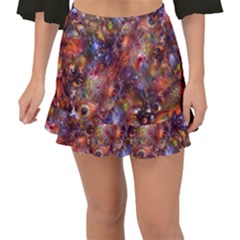 Fantasy Surreal Animals Psychedelic Pattern Fishtail Mini Chiffon Skirt by danenraven