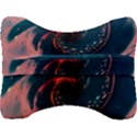 Fluid Swirl Spiral Twist Liquid Abstract Pattern Velour Seat Head Rest Cushion View2