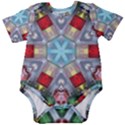 Geometric Symmetrical Symmetry Data Futuristic Baby Short Sleeve Onesie Bodysuit View1