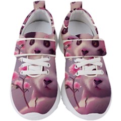 Panda Endangered Protected Bamboo National Treasure Kids  Velcro Strap Shoes by Pakemis