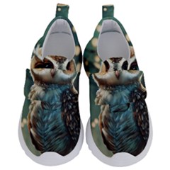 Owl Bird Bird Of Prey Ornithology Animal Kids  Velcro No Lace Shoes by Pakemis