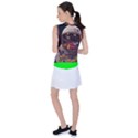 Astronaut Universe Planting Flowers Cosmos Jpg Women s Sleeveless Sports Top View2