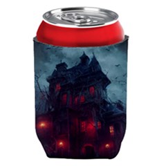 Haunted House Halloween Cemetery Moonlight Can Holder by Pakemis