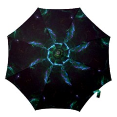 Space Cosmos Galaxy Stars Black Hole Universe Art Hook Handle Umbrellas (small) by Pakemis