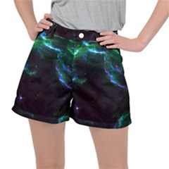 Space Cosmos Galaxy Stars Black Hole Universe Art Ripstop Shorts by Pakemis