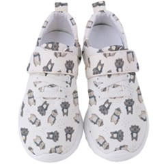 Cute Seamless Pattern With Koala Panda Bear Women s Velcro Strap Shoes by Pakemis