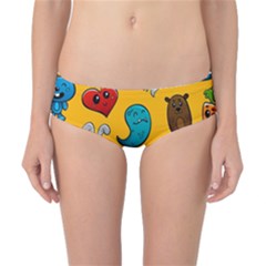 Graffiti Characters Seamless Ornament Classic Bikini Bottoms by Pakemis